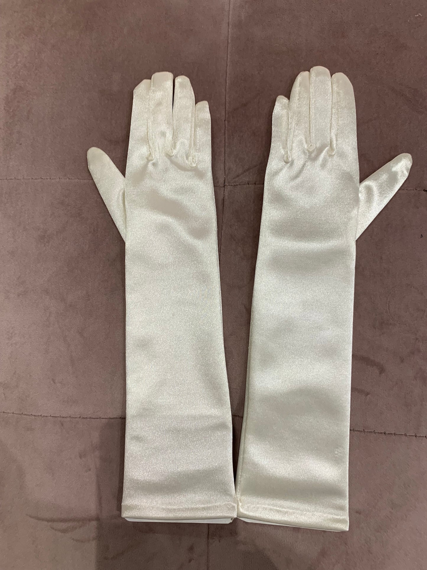 Children’s Satin Elbow Gloves