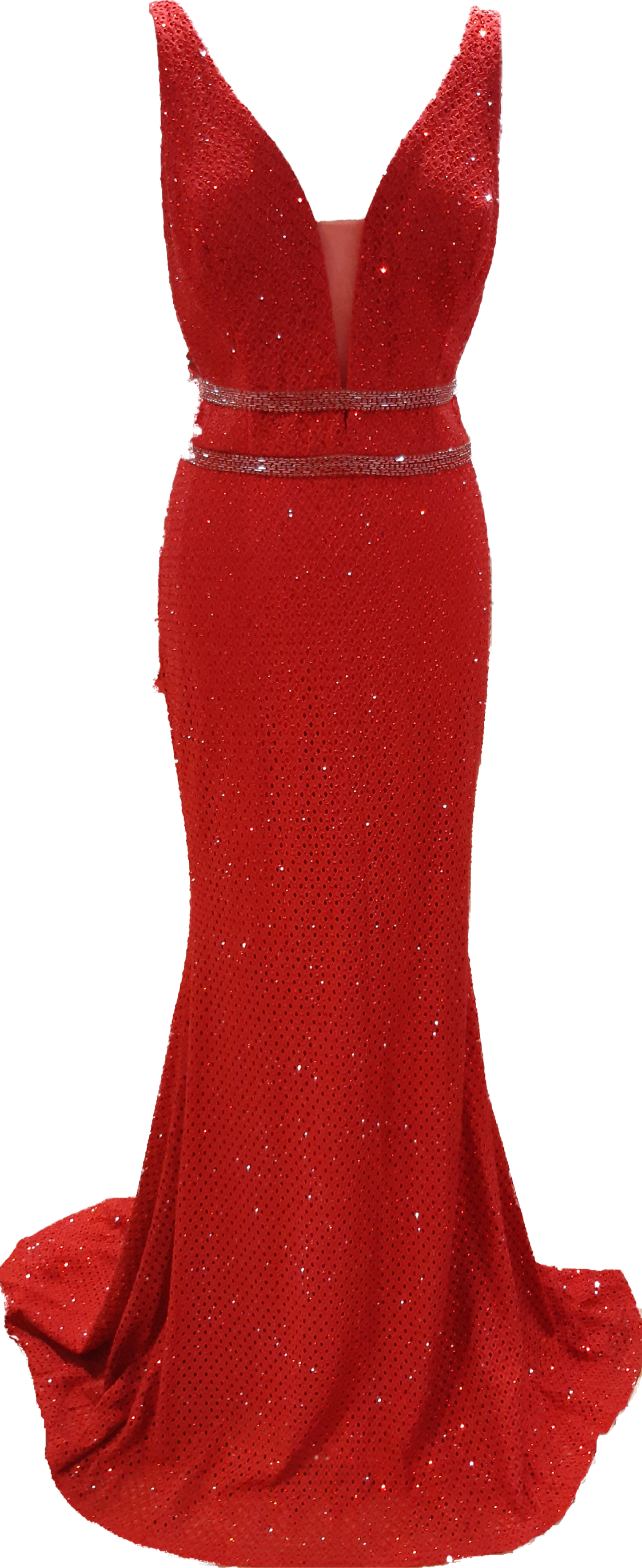 All Rhinestone Red dress