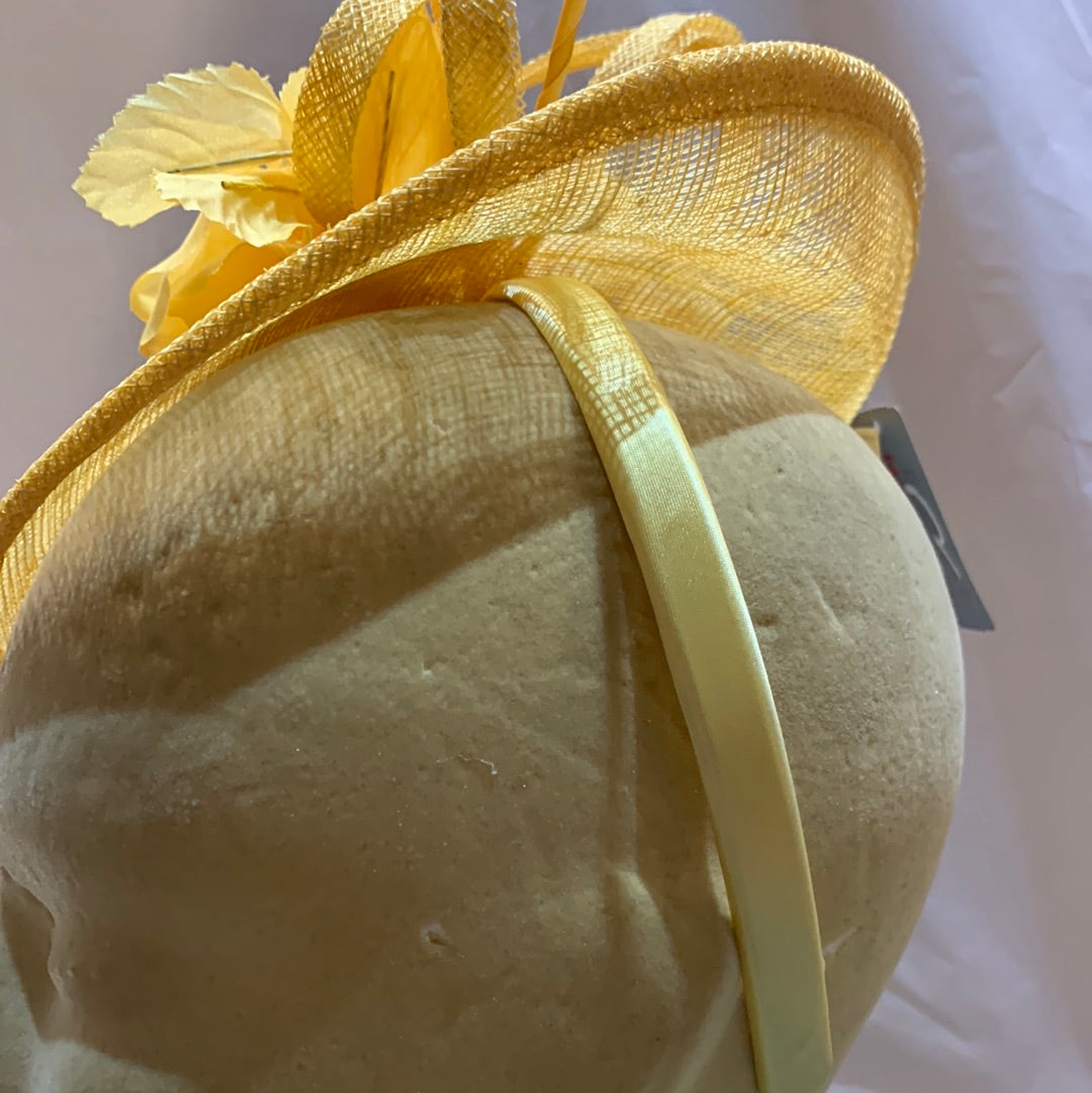 Yellow Fascinator