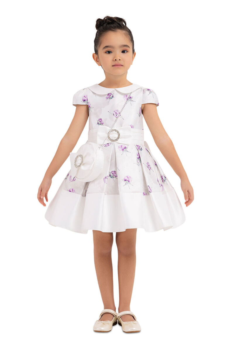 Aria, Lilac Flowery dress for girls