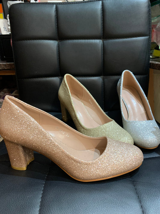 Sparkle Pumps Block Hill