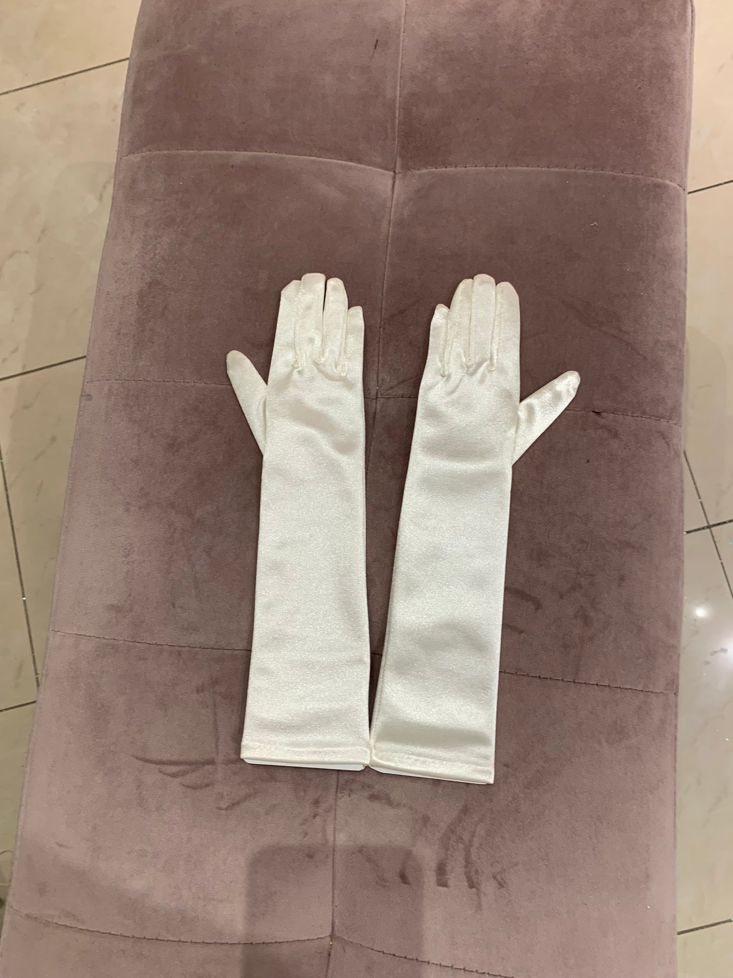 Children’s Satin Elbow Gloves