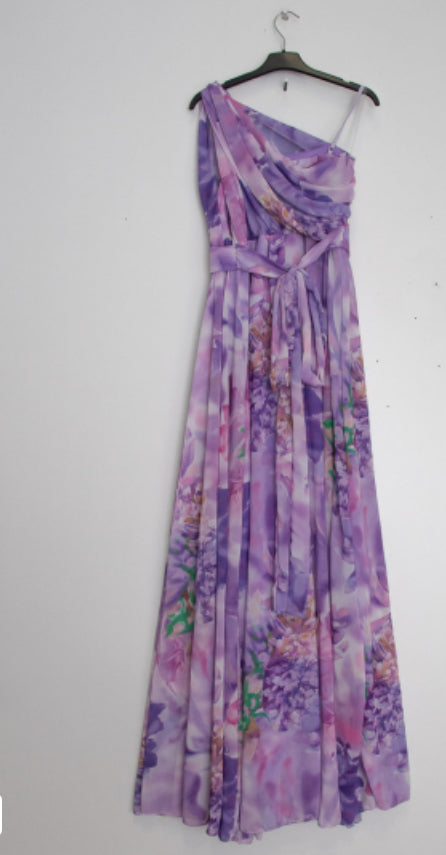 Lilac Floral evening dress