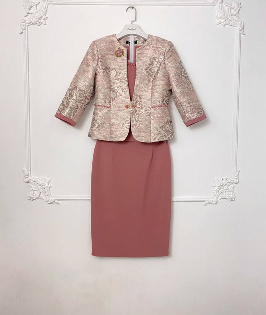 Three piece Jacquard Suit