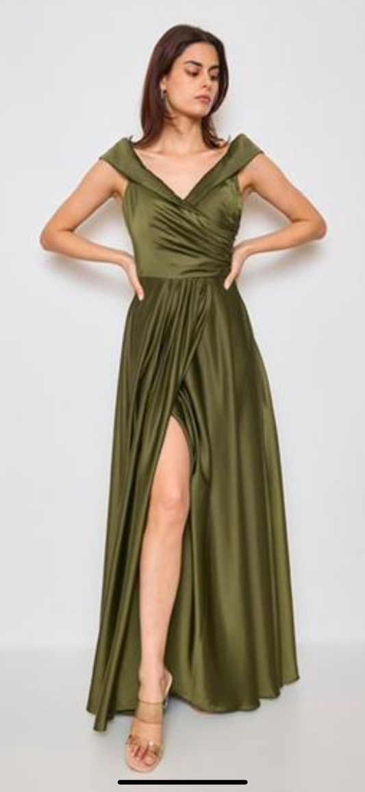 Off the shoulder Satin dress