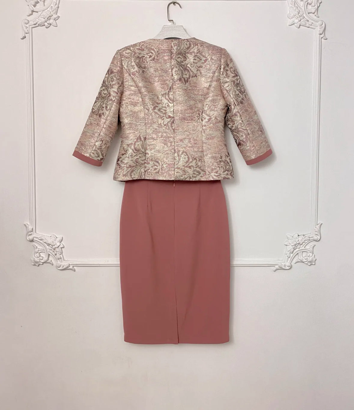 Three piece Skirt Jacquard Suit