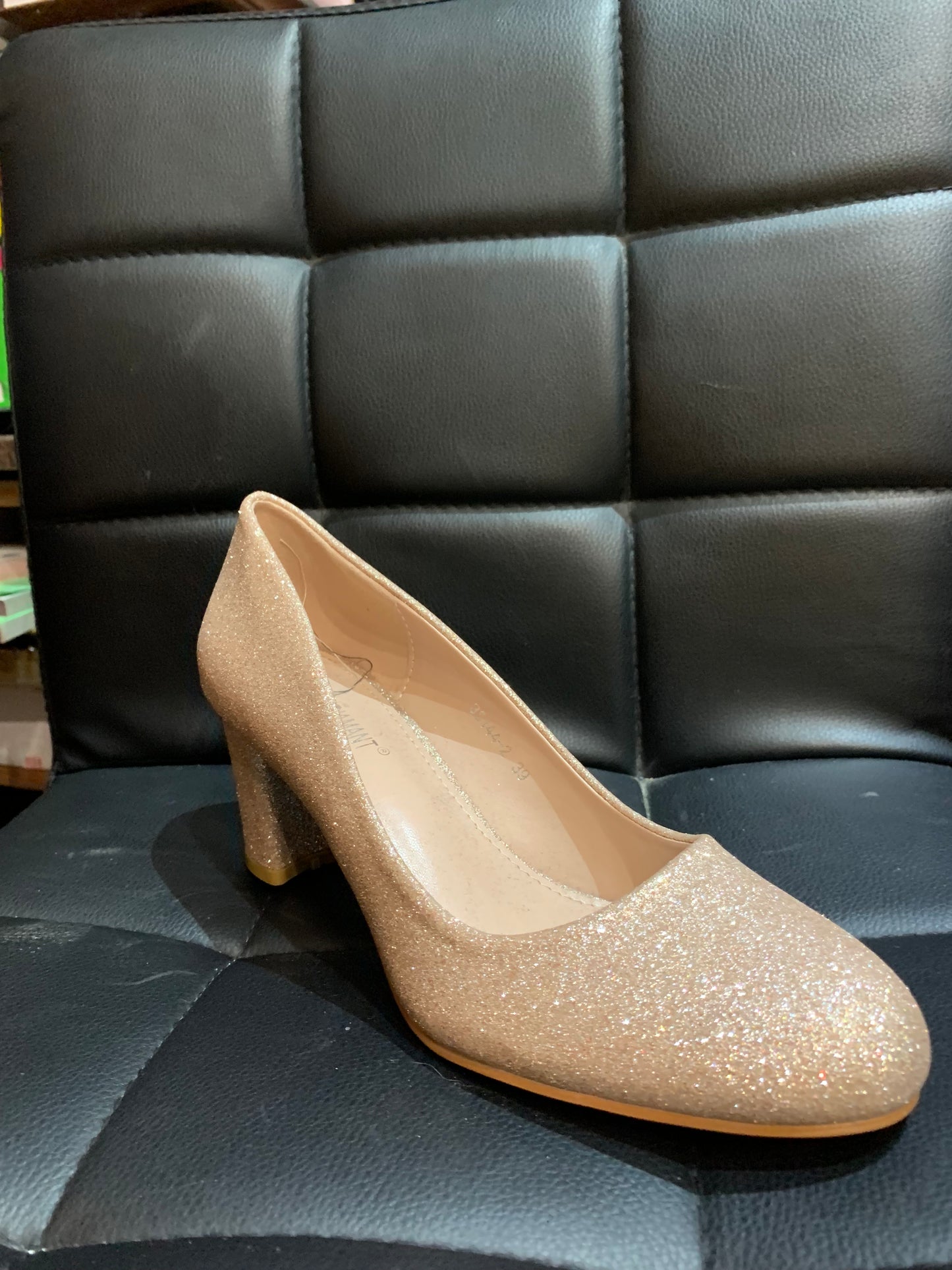 Sparkle Pumps Block Hill