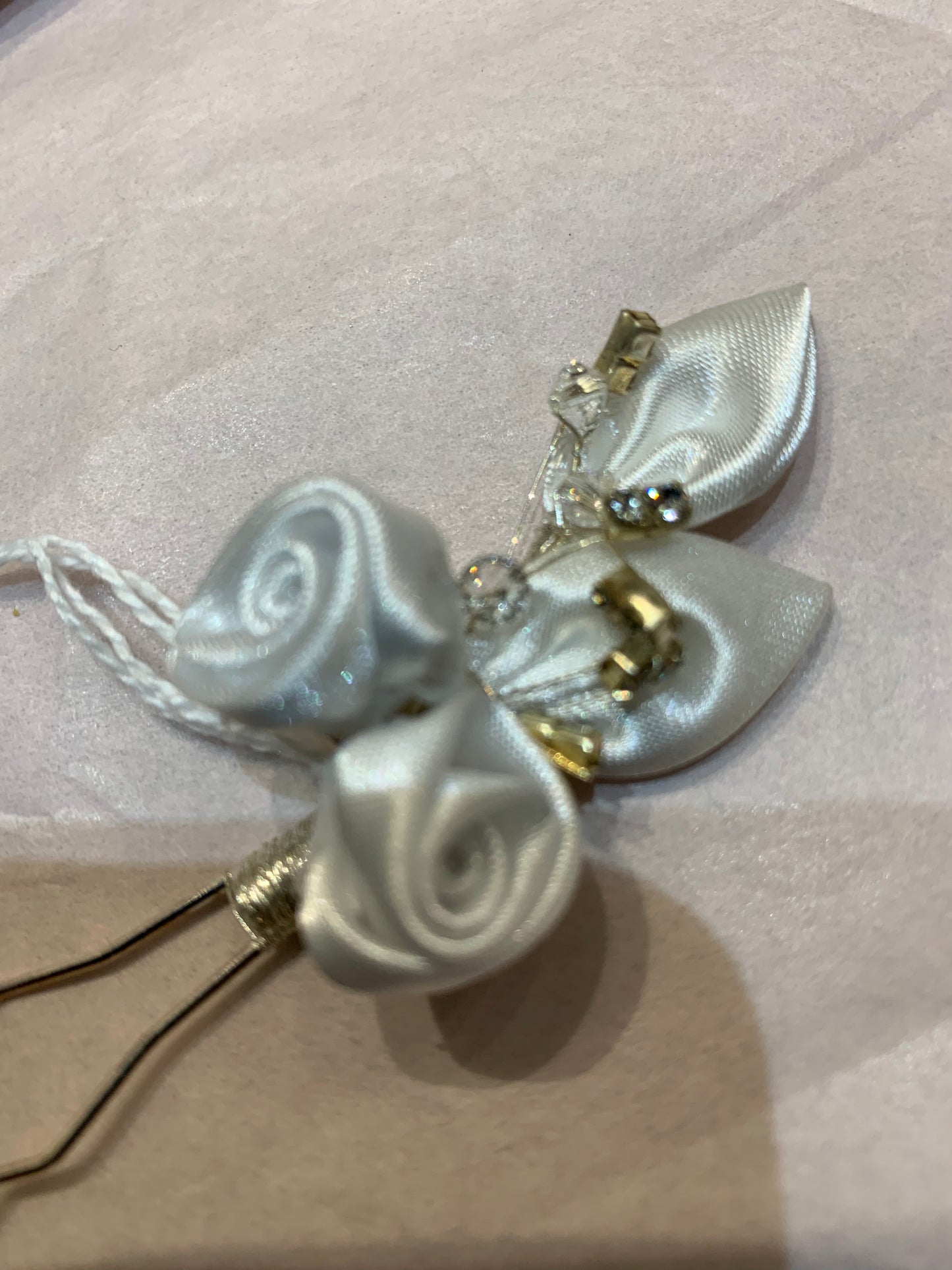 Satin flowers Pins