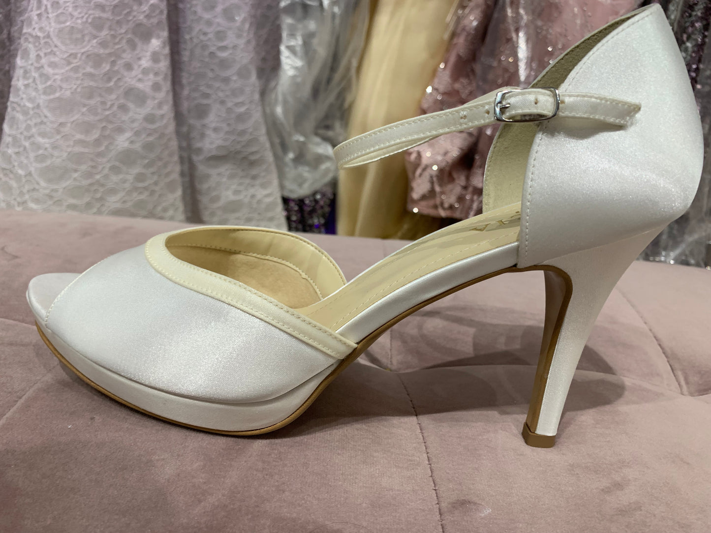 Ines 10cm Heel with 1.5 platform Bridal shoes