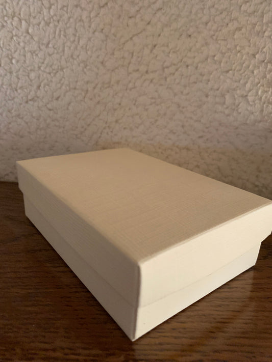 Ivory Satin Box with Lid