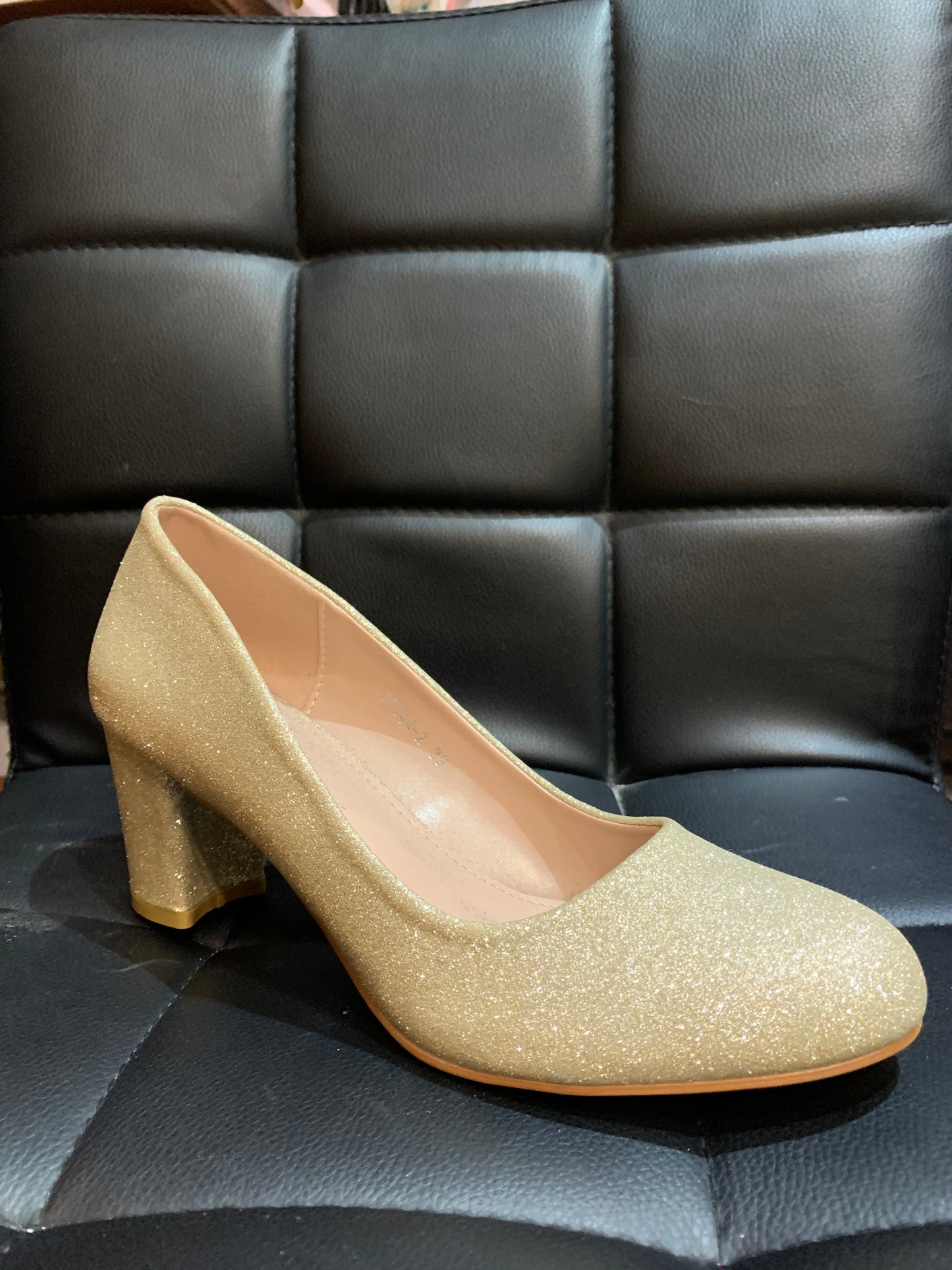 Sparkle Pumps Block Hill