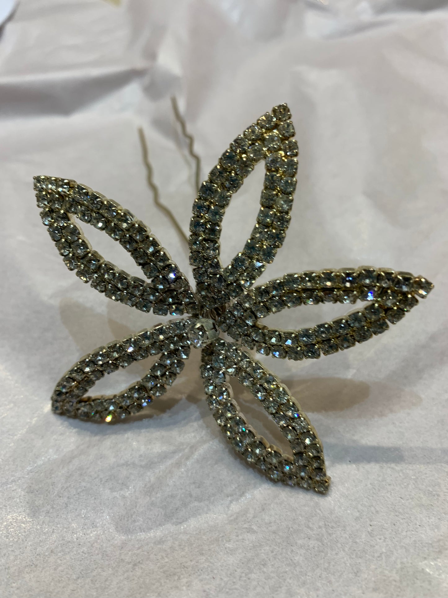 Rhinestone flower Hair Pin