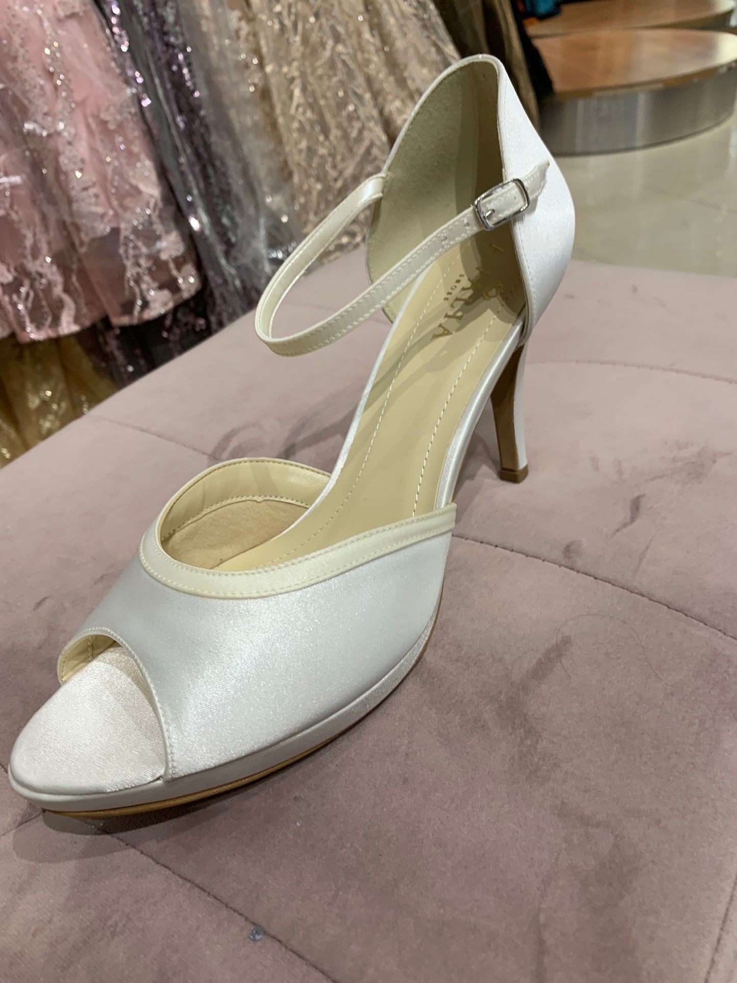 Ines 10cm Heel with 1.5 platform Bridal shoes