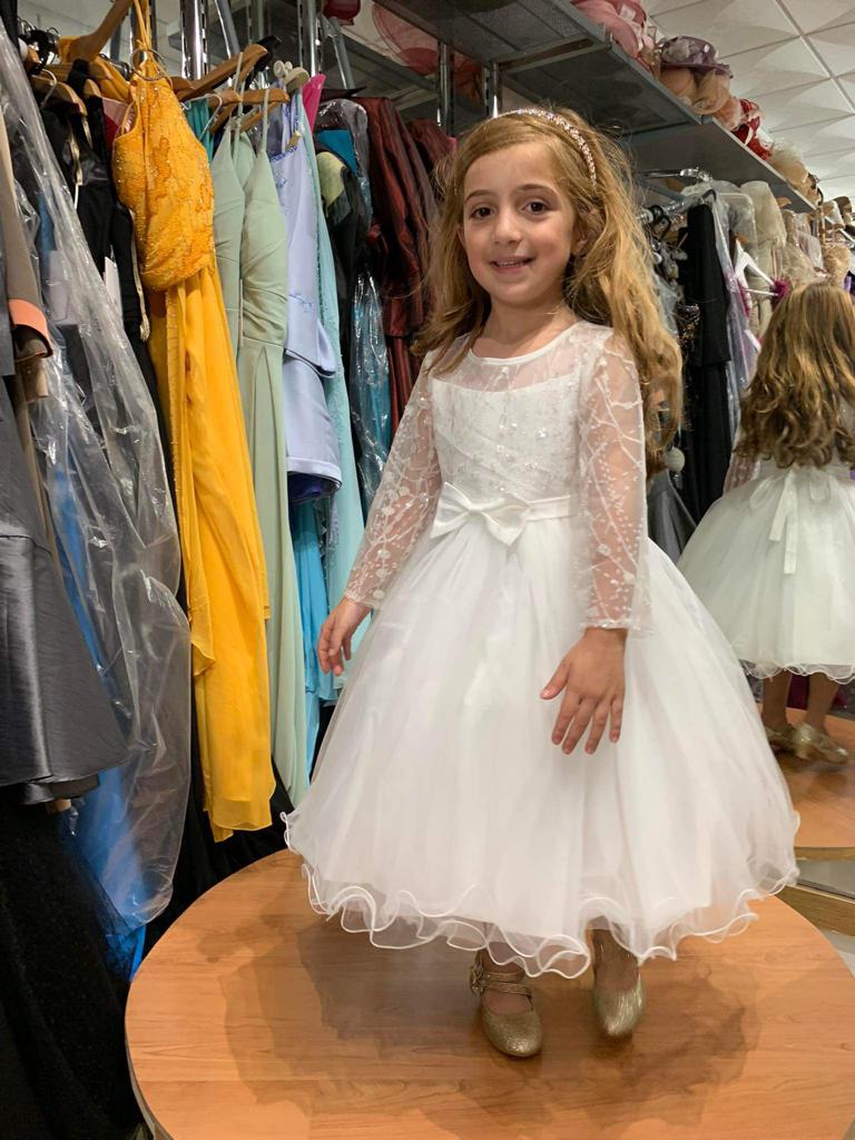 Long Sleeve flower girl dress