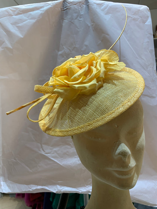 Yellow Fascinator