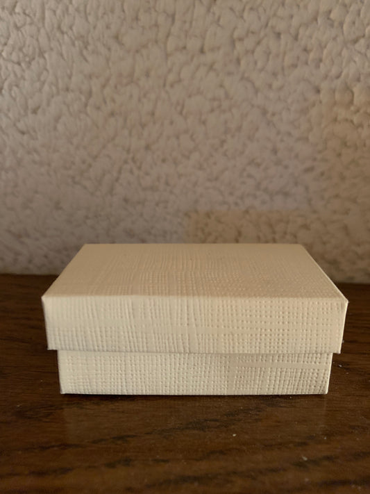 Satin Ivory Box with Lid