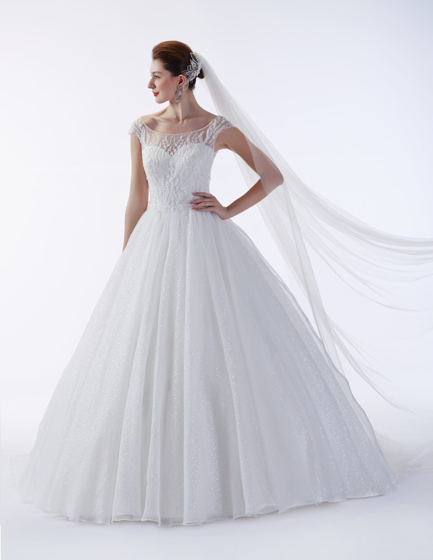 Marie ,Swarovski bodice wedding Gown