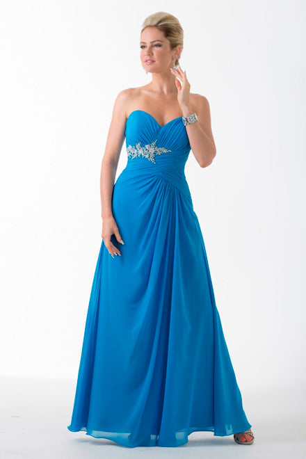 Chiffon evening dress