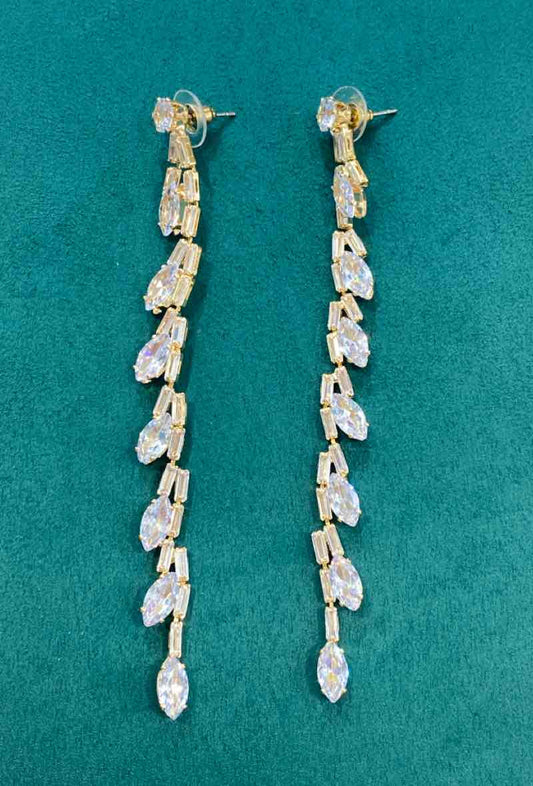 Long CZ Earrings