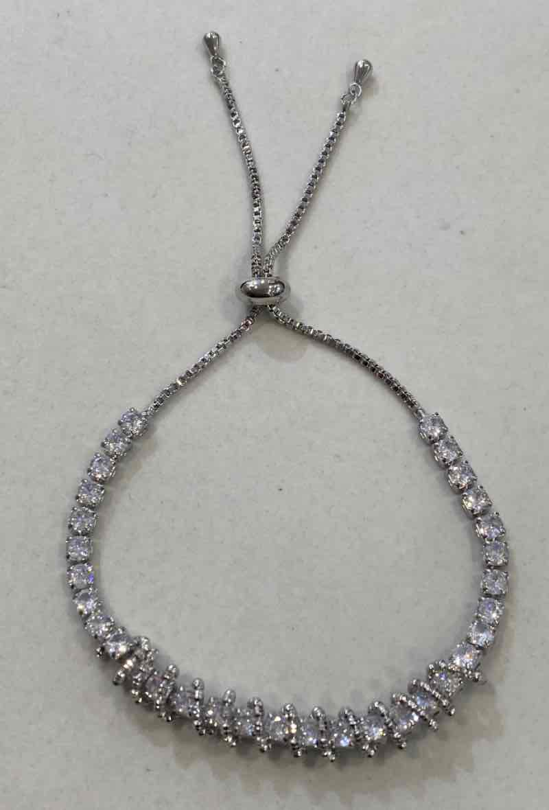 Stainless Steel Cubic Zirconia Bracelet