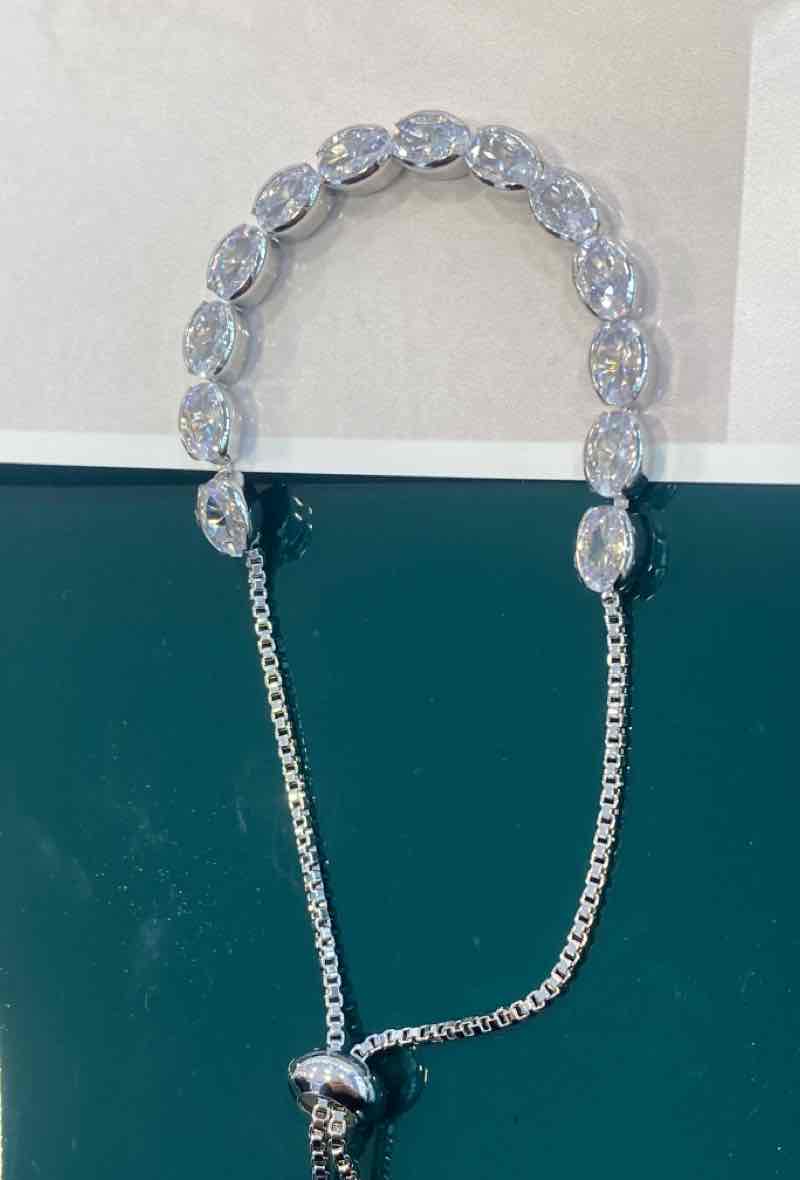 Rhodium Plated tennis Bracelets