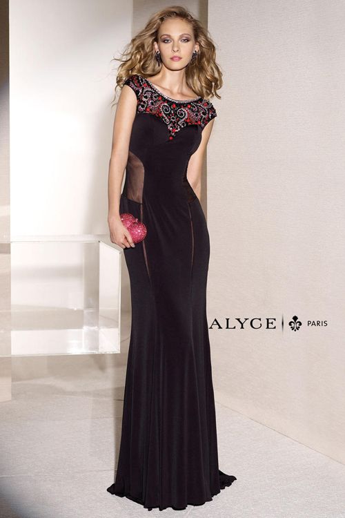 Alyce Paris Black evening dress