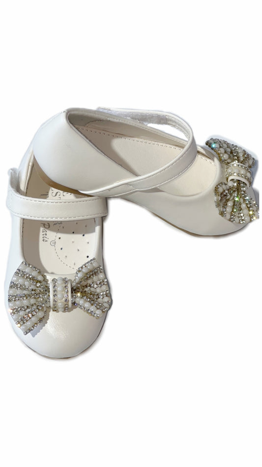 Ballerina Shoes with Flower Rhinestone