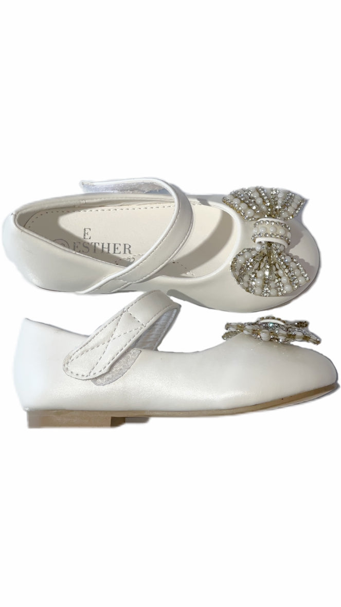 Ballerina Shoes with Flower Rhinestone