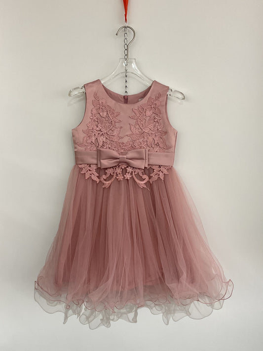 Short Old Rose Girl Party Dress