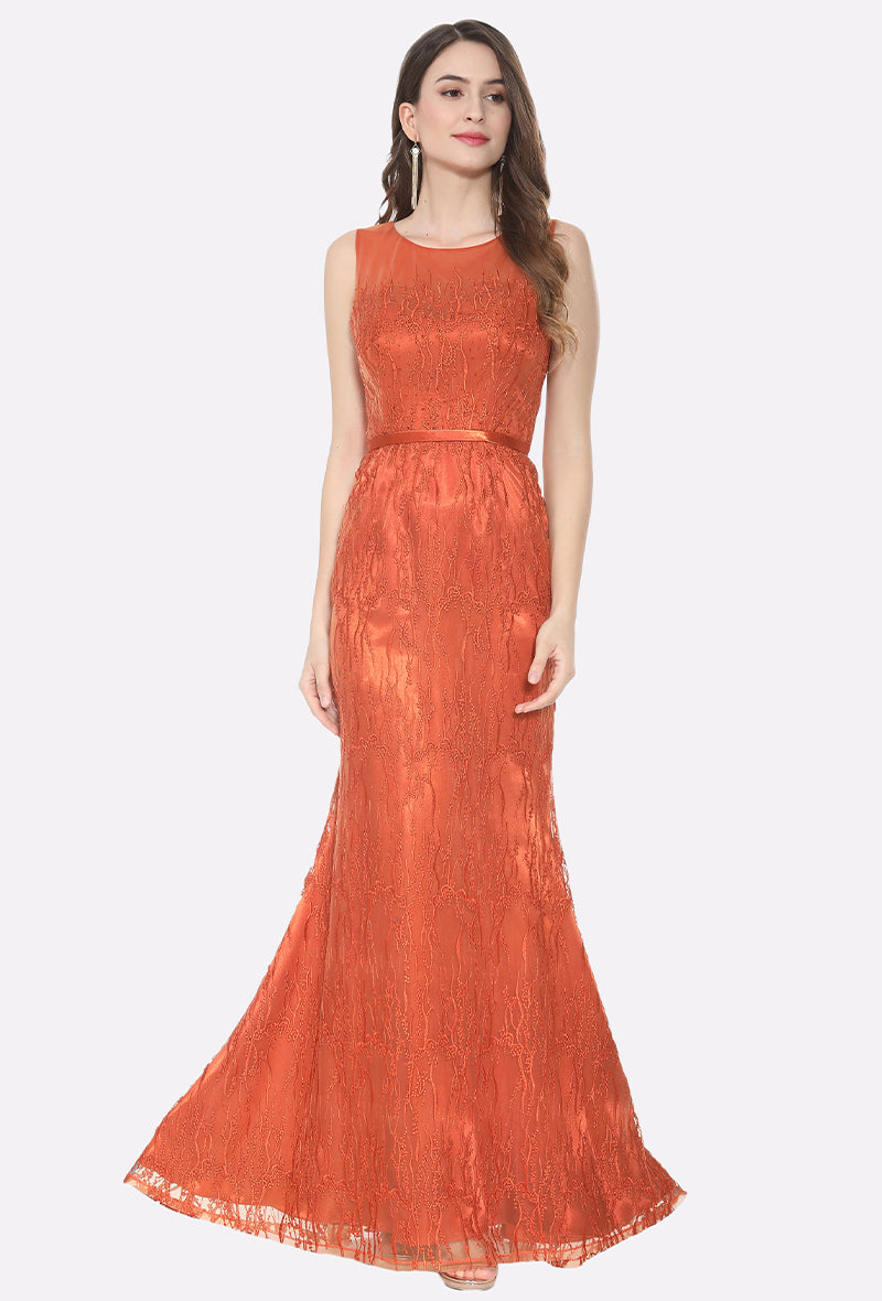 Juju Rust evening dress