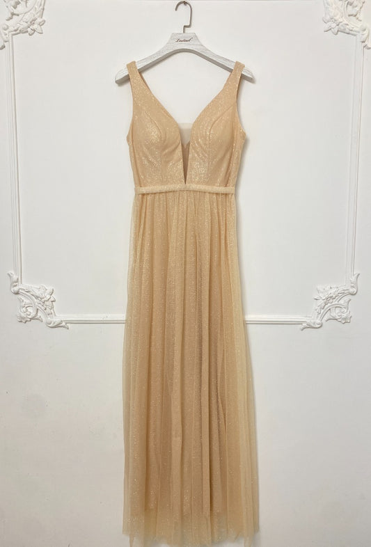 Champagne Glitter long dress