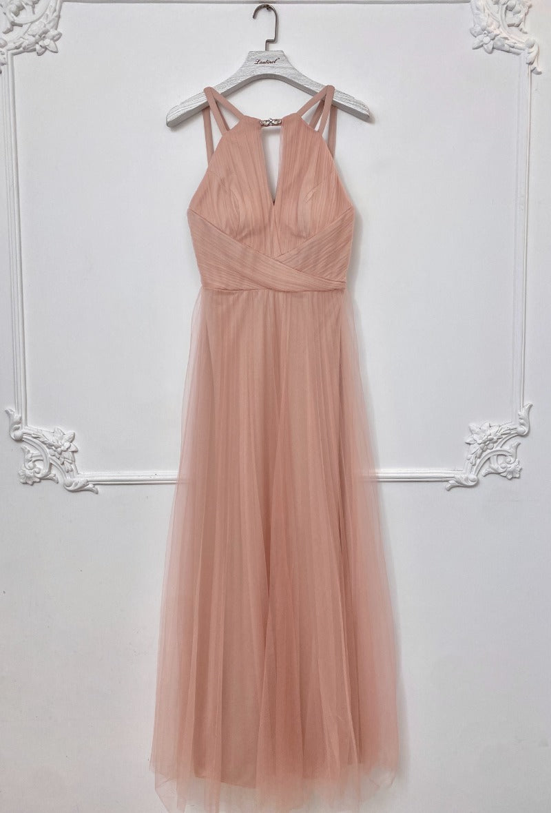 Halter Neck Tulle Bridesmaid Dresses