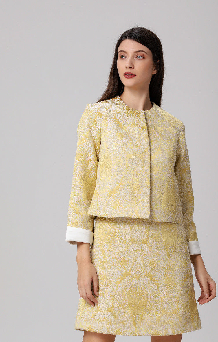 Brocade short jacket