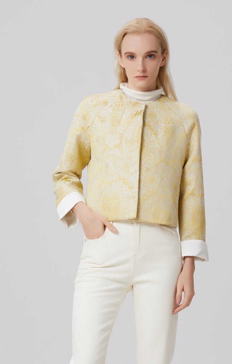 Brocade short jacket